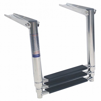 Telescopic bathing ladder for top of platform mounting A4-AISI 316