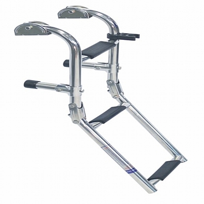 Foldable stern mount ladder A4-AISI 316