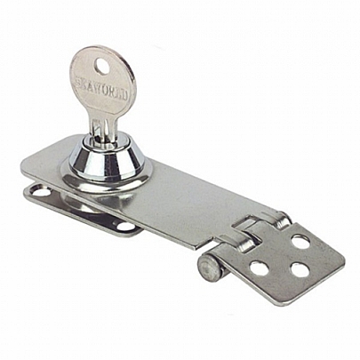 Swivel hasp with lock A2-AISI 304