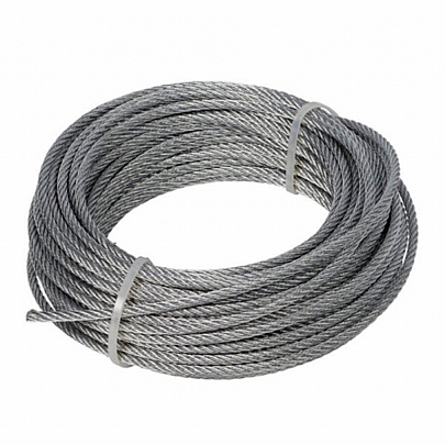 Wire rope, semi-soft A4-AISI 316