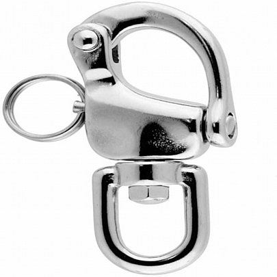 Snap shackle with swivel eye A4-AISI 316