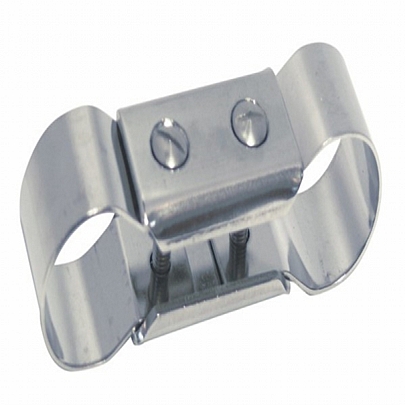 Grab handle connector, double clamp A2-AISI 304