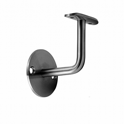 Handrail carrier with round,tube A2  (polished)
