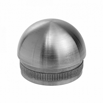 Cap with knurl, tube hollow A2 (polished)