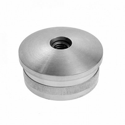 Cap with knurl, tube hollow A2 (polished)