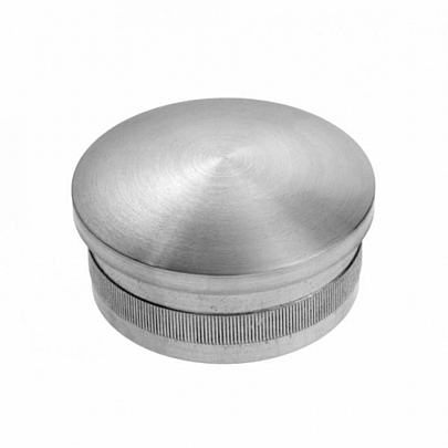 Cap with knurl, tube hollow A2 (polished)