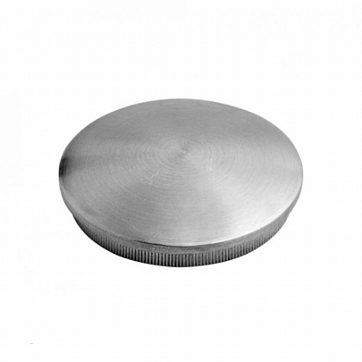 Cap with knurl, tube solid A2 (polished)