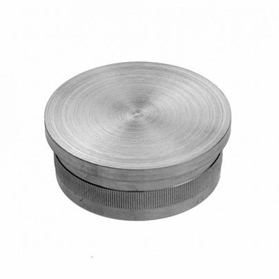 Cap with knurl, tube hollow A2 (polished)