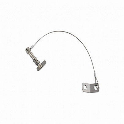 Security wire with drop nose pin Ø ΜΜ A2-AISI 304