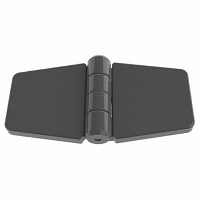 Covered hinge Plastik black