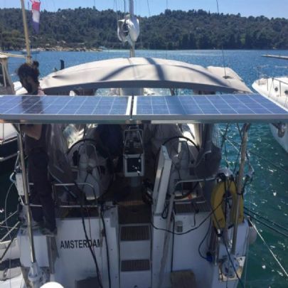 Βάση Στήριξης Ηλιακών πάνελ σκάφους inox