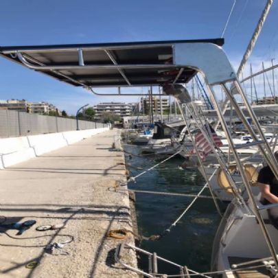 Βάση Στήριξης Ηλιακών πάνελ σκάφους inox